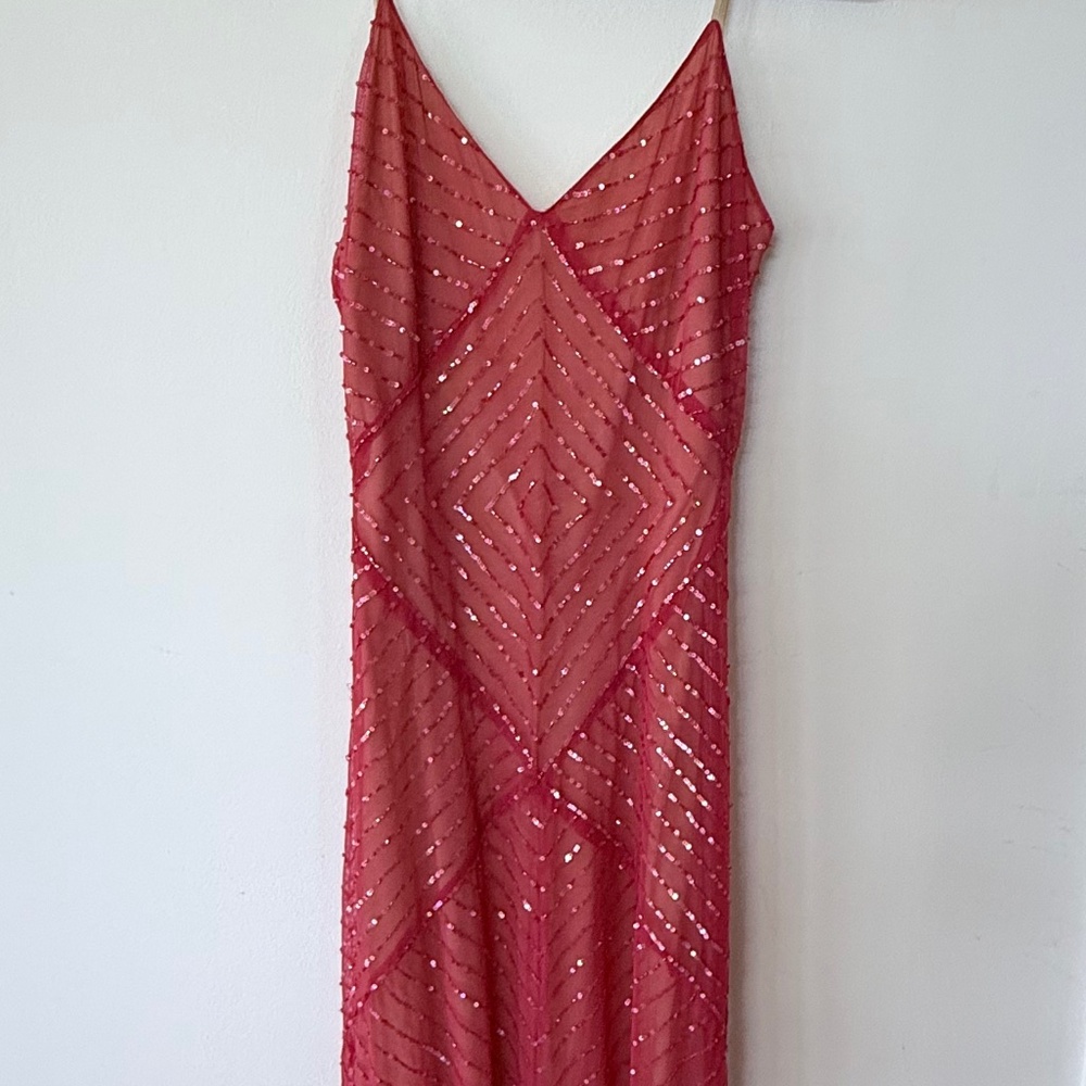 Sara Feinberg Silk Beaded Dress